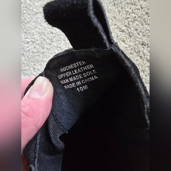 Jeffery Campbell womens 10 black suede leather Wedge boots Rochester platform - Picture 4 of 9